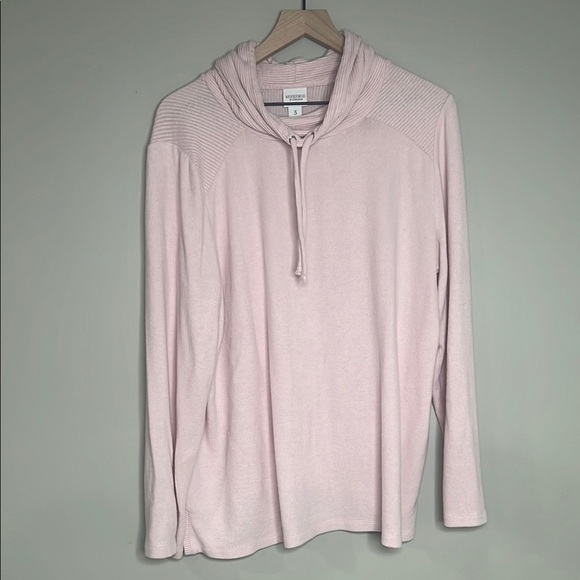 Weekend by Chicos Cowls Neck Sweater 3 light pink - Picture 1 of 8